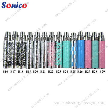 Enbossed EGO-B Battery for E Cigarette, Colorful Battery